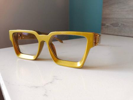 Gold ( Louis Vuitton Generic) with Auto Sun Glasses changing lense including prescription