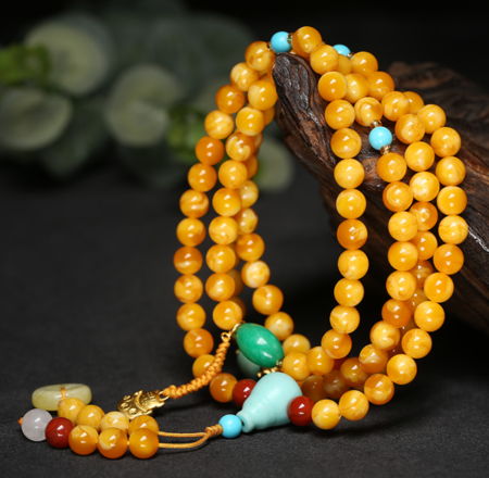 Beeswax Yellow Necklace